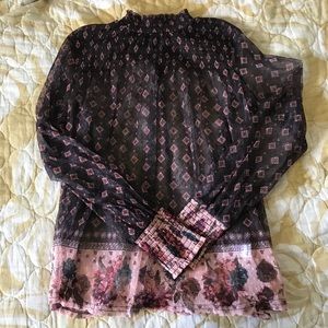 Maurices sheer high neck top